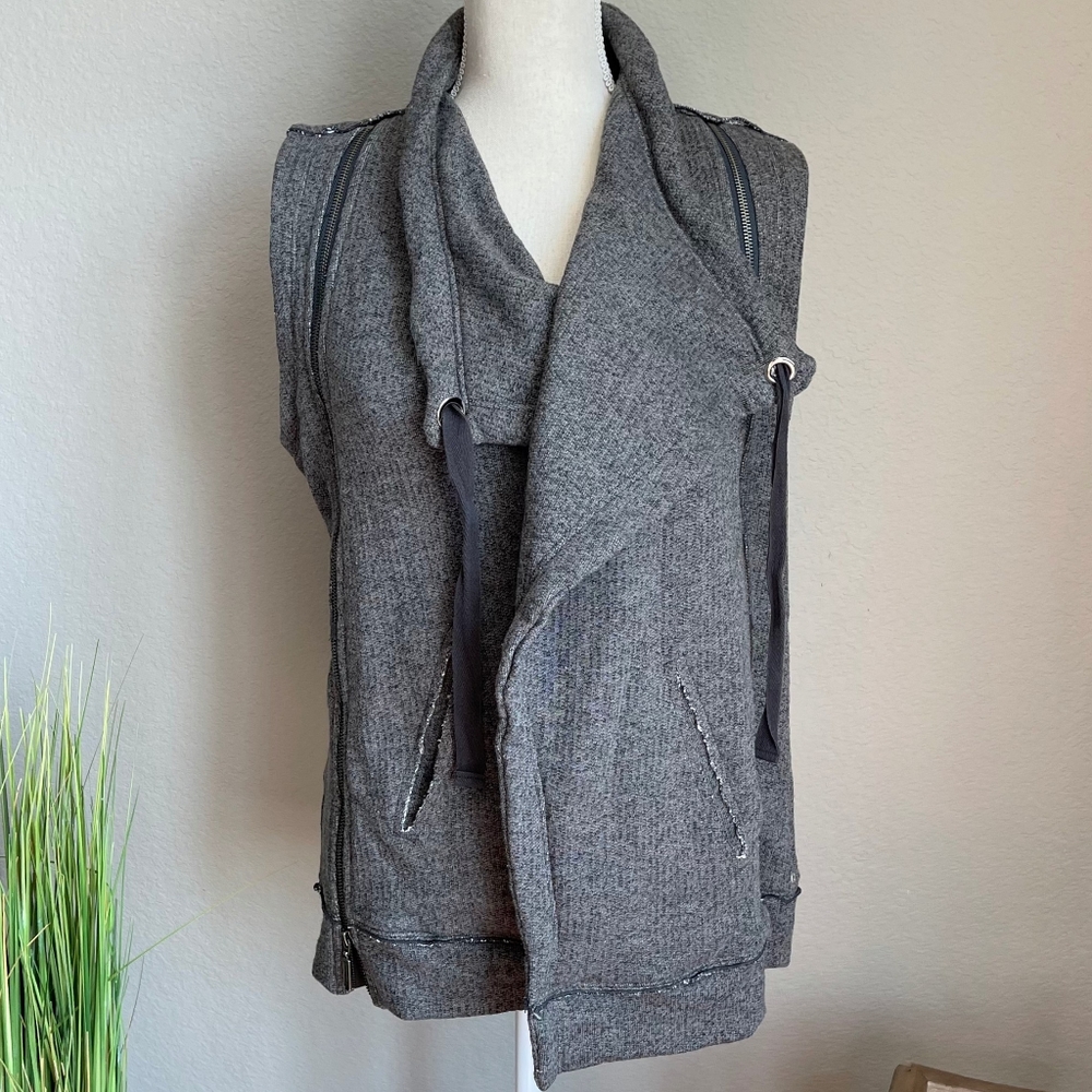 NWT Neon Buddha Idyllic Zip Moto Vest medium - Picture 3 of 9